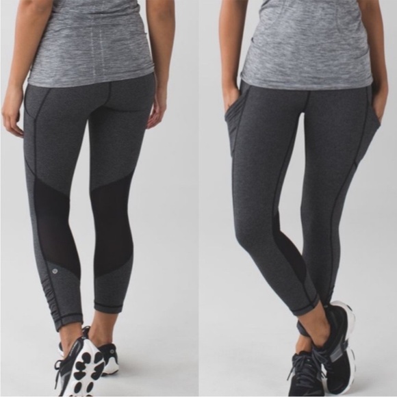 Lululemon Herringbone Speed Crop Pants EUC - Picture 1 of 13